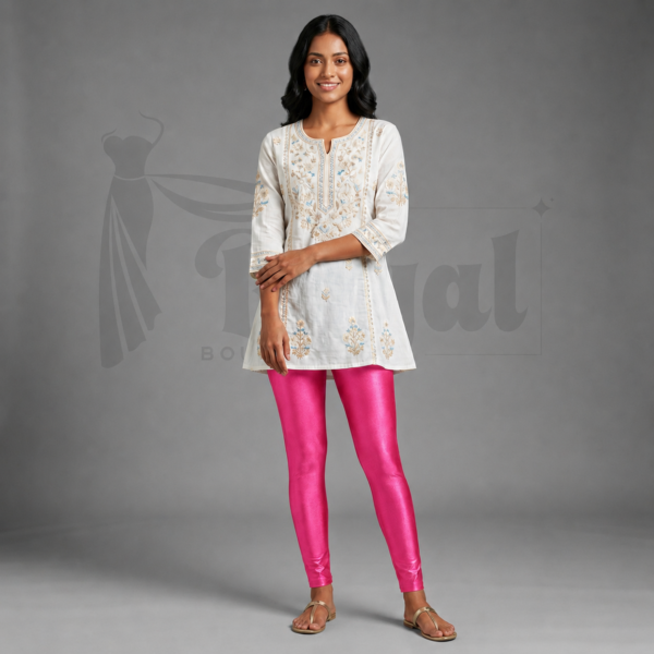 Rani pink leggins 01 Rani Pink Shimmer Leggins