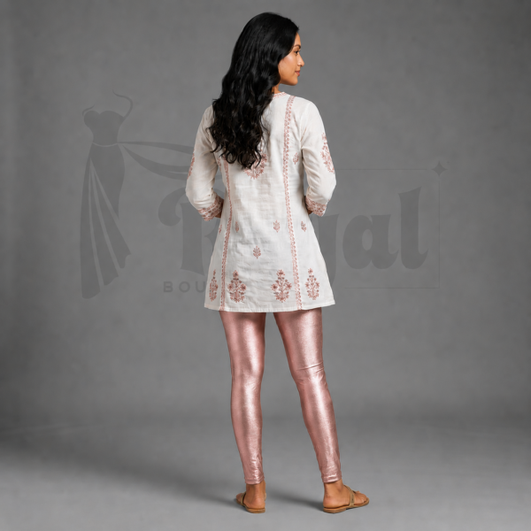 Rose Gold Leggins 02 Rose Gold Shimmer Leggins