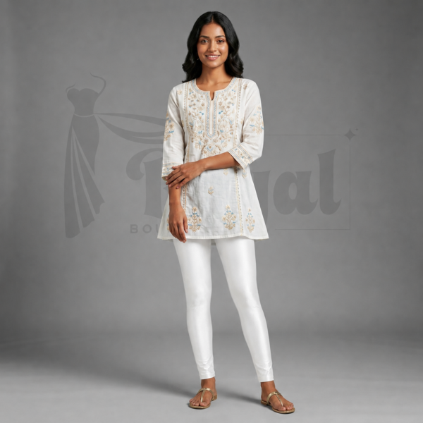 White Shimmer Leggins