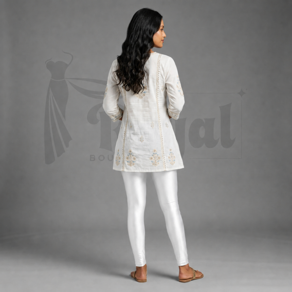 White Shimmer Leggins